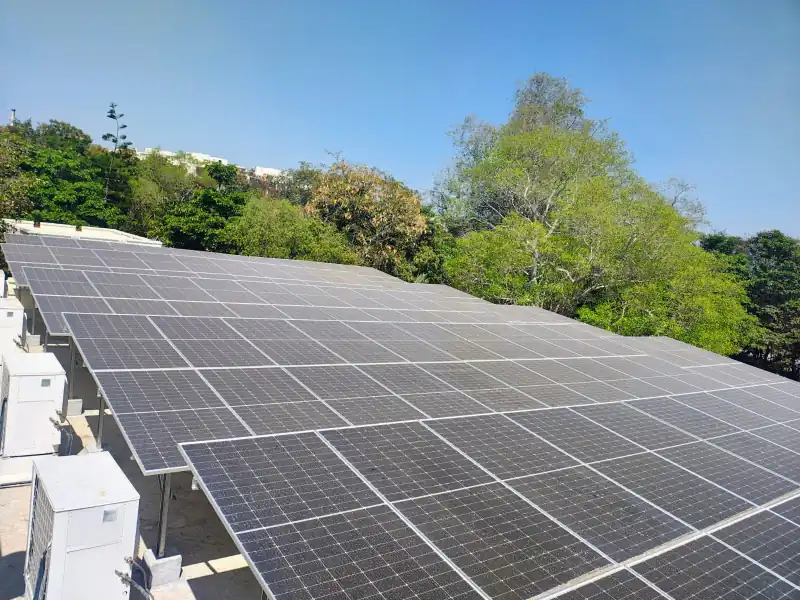 Solar RCC rooftop module mounting structures by VSL India providing durable, corrosion-resistant support for efficient solar panel installation.